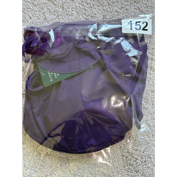 Lauren Ralph Lauren Bathing Suit Womens Size 8 / Med New Purple Ruffle One Piece - Picture 14 of 14
